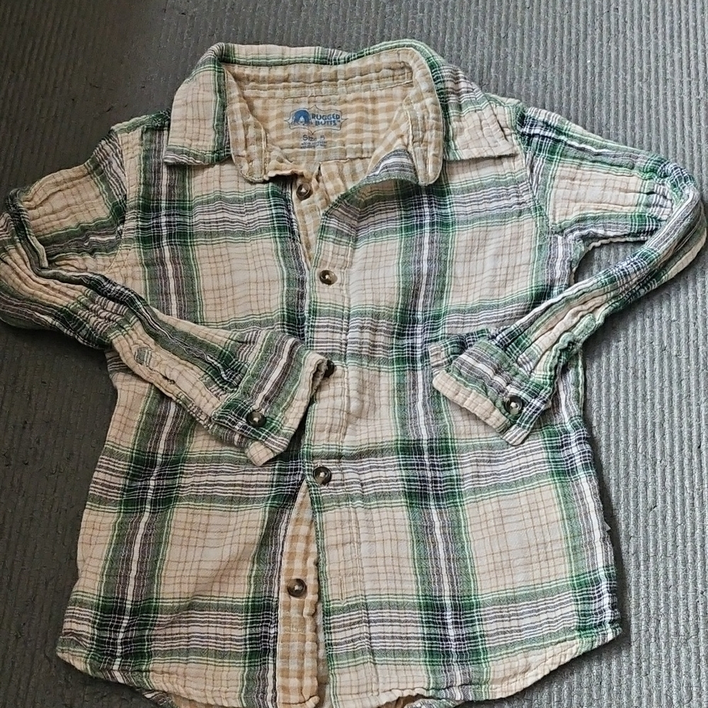 Kids Plaid Button Down Shirt